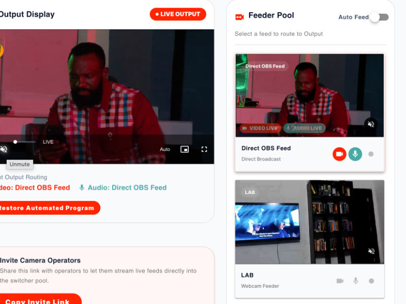 Cecula Stream Live Source Switcher